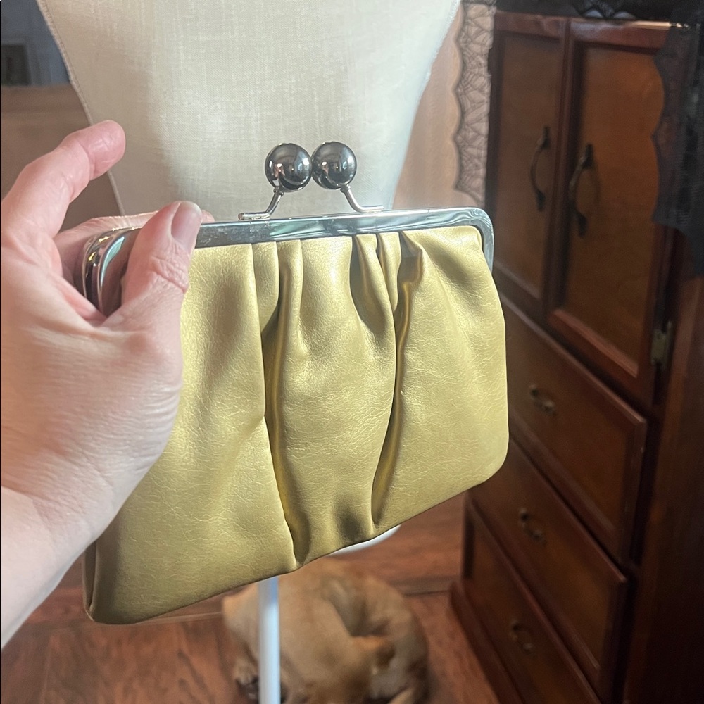 Home Interiors Gold Clutch with Silver Accents